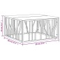 vidaXL Mesa de centro acero inoxidable madera maciza reciclada dorada