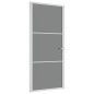 vidaXL Puerta interior vidrio EGS y aluminio blanco 93x201,5 cm