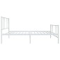 vidaXL Estructura cama metal con cabecero y pie cama blanca 107x203 cm vidaXL Estructura cama metal con cabecero y pie cama blanca 107x203 cm