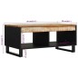 vidaXL Mesa de centro de madera maciza reciclada 90x50x40 cm vidaXL Mesa de centro de madera maciza reciclada 90x50x40 cm