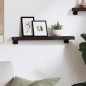 vidaXL Estante de pared madera roble tratada marrón oscuro 60x10x4 cm vidaXL Estante de pared madera roble tratada marrón oscuro 60x10x4 cm