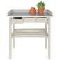 Esschert Design Banco de trabajo de jardín blanco CF29W Esschert Design Banco de trabajo de jardín blanco CF29W