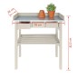 Esschert Design Banco de trabajo de jardín blanco CF29W Esschert Design Banco de trabajo de jardín blanco CF29W