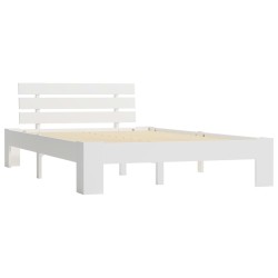 vidaXL Estructura de cama de madera maciza de pino blanco 120x200 cm