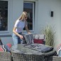 Madison Funda para muebles de jardín 200 cm redonda gris