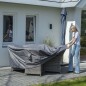 Madison Funda para muebles de jardín 200 cm redonda gris