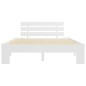 vidaXL Estructura de cama de madera maciza de pino blanco 120x200 cm