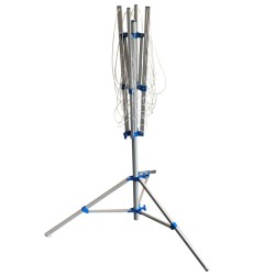 ProPlus Tendedero giratorio con patas metal gris 