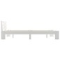 vidaXL Estructura de cama de madera maciza de pino blanco 120x200 cm