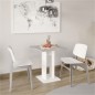 FMD Mesa de comedor gris hormigón y blanco 70 cm FMD Mesa de comedor gris hormigón y blanco 70 cm