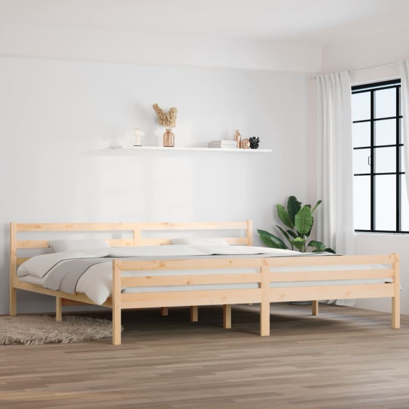 vidaXL Estructura de cama madera maciza 180x200 cm vidaXL Estructura de cama madera maciza 180x200 cm