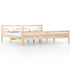 vidaXL Estructura de cama madera maciza 180x200 cm