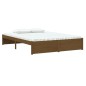 vidaXL Estructura de cama doble madera maciza marrón miel 135x190 cm vidaXL Estructura de cama doble madera maciza marrón miel 135x190 cm