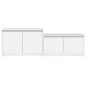 vidaXL Mueble para TV madera contrachapada blanco 146,5x35x50 cm