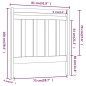 vidaXL Cabecero de cama madera maciza de pino 81x4x100 cm vidaXL Cabecero de cama madera maciza de pino 81x4x100 cm