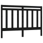 vidaXL Cabecero de cama madera maciza de pino negro 156x4x100 cm