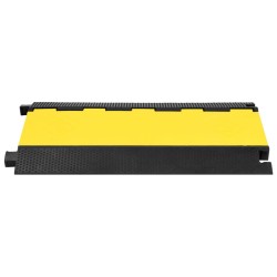 vidaXL Rampas protectoras de cables con 5 canales goma 90 cm