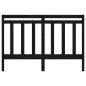 vidaXL Cabecero de cama madera maciza de pino negro 156x4x100 cm