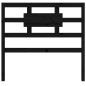 vidaXL Cabecero de cama madera maciza de pino negro 105,5x4x100 cm vidaXL Cabecero de cama madera maciza de pino negro 105,5x4x100 cm