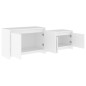 vidaXL Mueble para TV madera contrachapada blanco 146,5x35x50 cm