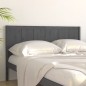 vidaXL Cabecero de cama madera maciza de pino gris 205,5x4x100 cm vidaXL Cabecero de cama madera maciza de pino gris 205,5x4x100 cm