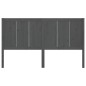 vidaXL Cabecero de cama madera maciza de pino gris 205,5x4x100 cm vidaXL Cabecero de cama madera maciza de pino gris 205,5x4x100 cm