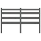 vidaXL Cabecero de cama madera maciza de pino gris 141x4x100 cm