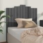 vidaXL Cabecero de cama madera maciza de pino gris 106x4x110 cm vidaXL Cabecero de cama madera maciza de pino gris 106x4x110 cm