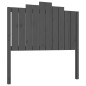 vidaXL Cabecero de cama madera maciza de pino gris 106x4x110 cm vidaXL Cabecero de cama madera maciza de pino gris 106x4x110 cm