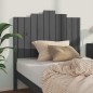 vidaXL Cabecero de cama madera maciza de pino gris 106x4x110 cm vidaXL Cabecero de cama madera maciza de pino gris 106x4x110 cm