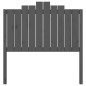 vidaXL Cabecero de cama madera maciza de pino gris 106x4x110 cm vidaXL Cabecero de cama madera maciza de pino gris 106x4x110 cm