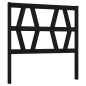vidaXL Cabecero de cama madera maciza de pino negro 106x4x100 cm vidaXL Cabecero de cama madera maciza de pino negro 106x4x100 cm