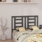 vidaXL Cabecero de cama madera maciza de pino gris 141x4x100 cm vidaXL Cabecero de cama madera maciza de pino gris 141x4x100 cm