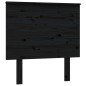 vidaXL Cabecero de cama madera maciza de pino negro 79x6x82,5 cm vidaXL Cabecero de cama madera maciza de pino negro 79x6x82,5 cm