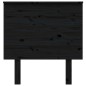 vidaXL Cabecero de cama madera maciza de pino negro 79x6x82,5 cm vidaXL Cabecero de cama madera maciza de pino negro 79x6x82,5 cm