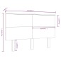 vidaXL Cabecero de cama madera maciza de pino marrón miel 139x6x82,5cm vidaXL Cabecero de cama madera maciza de pino marrón miel 139x6x82,5cm