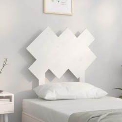 vidaXL Cabecero de cama madera maciza de pino blanco 72,5x3x81 cm