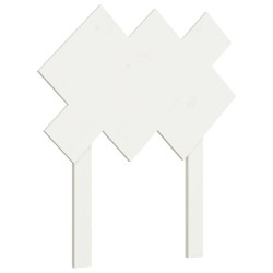vidaXL Cabecero de cama madera maciza de pino blanco 72,5x3x81 cm