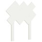 vidaXL Cabecero de cama madera maciza de pino blanco 72,5x3x81 cm vidaXL Cabecero de cama madera maciza de pino blanco 72,5x3x81 cm