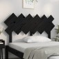 vidaXL Cabecero de cama madera maciza de pino negro 132x3x81 cm vidaXL Cabecero de cama madera maciza de pino negro 132x3x81 cm