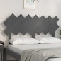 vidaXL Cabecero de cama madera maciza de pino gris 151,5x3x81 cm vidaXL Cabecero de cama madera maciza de pino gris 151,5x3x81 cm