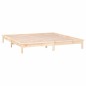 vidaXL Estructura de cama con LED madera maciza King Size 150x200 cm vidaXL Estructura de cama con LED madera maciza King Size 150x200 cm