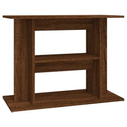 vidaXL Soporte para acuario madera ingeniería roble marrón 80x35x60 cm