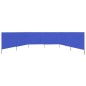 vidaXL Paravientos de playa de 6 paneles tela azul celeste 800x80 cm vidaXL Paravientos de playa de 6 paneles tela azul celeste 800x80 cm
