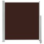 vidaXL Toldo lateral retráctil para patio marrón 140x300 cm vidaXL Toldo lateral retráctil para patio marrón 140x300 cm