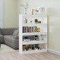 vidaXL Estantería/divisor de espacios blanco brillante 100x30x135 cm vidaXL Estantería/divisor de espacios blanco brillante 100x30x135 cm