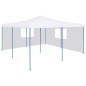 vidaXL Cenador plegable con 2 paredes blanco 5x5 m vidaXL Cenador plegable con 2 paredes blanco 5x5 m