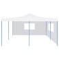 vidaXL Cenador plegable con 2 paredes blanco 5x5 m vidaXL Cenador plegable con 2 paredes blanco 5x5 m