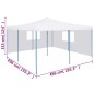vidaXL Cenador plegable con 2 paredes blanco 5x5 m vidaXL Cenador plegable con 2 paredes blanco 5x5 m