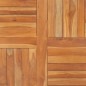 vidaXL Superficie de mesa cuadrada madera maciza de teca 90x90x2,5 cm